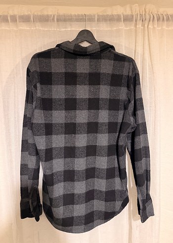 Gri Ekose Desenli Uzun Kollu Erkek Gömlek - Görsel 3