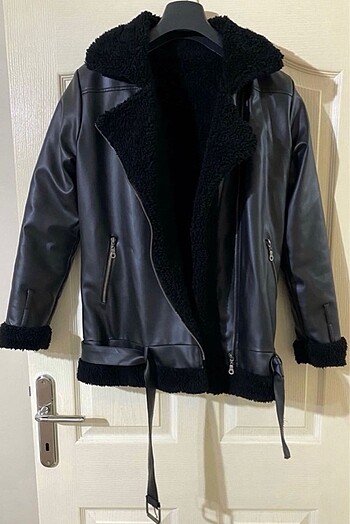 Peluş kaban mont