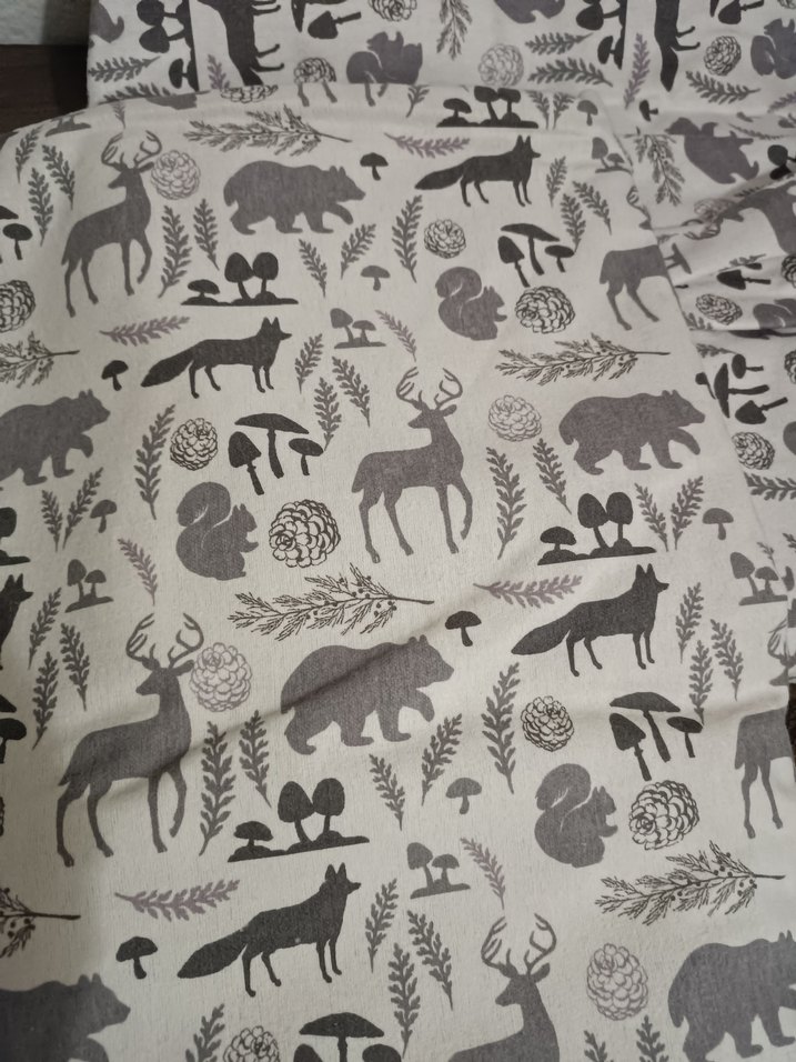 Gri Desenli Lastikli çarşaf seti - Görsel 2