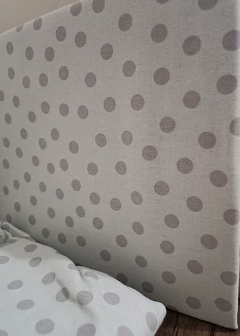 Gri Puantiyeli lastikli çarşaf seti - Görsel 2