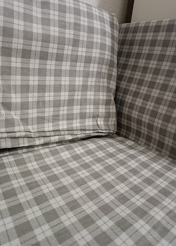 Gri Ekoseli Modern nevresim seti - Görsel 2