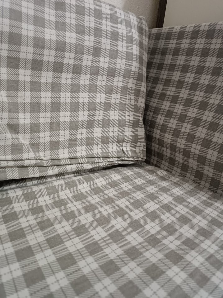 Gri Ekoseli Modern nevresim seti - Görsel 2