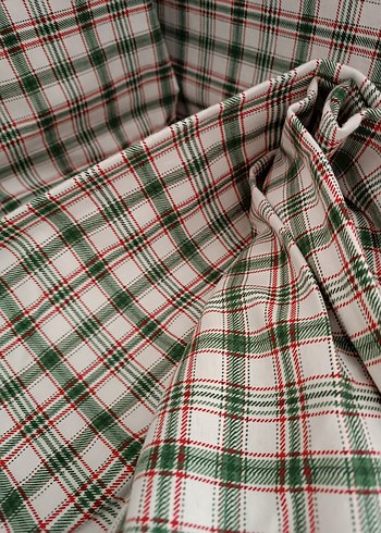 Koyu Yeşil Kareli modern desen nevresim seti - Görsel 3