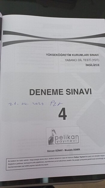 Beden Renk Pelikan Yayınları YDS/YDT DENEME SETİ