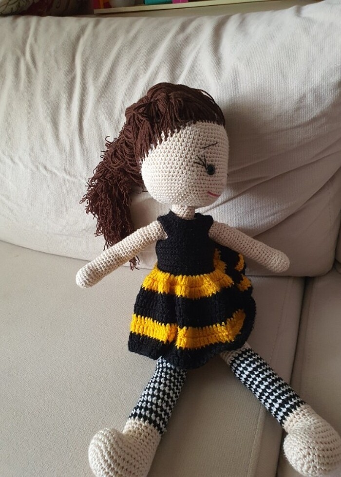 Amigurimi kız bebek - Görsel 2