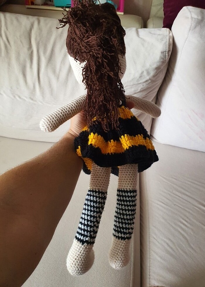 Amigurimi kız bebek - Görsel 4