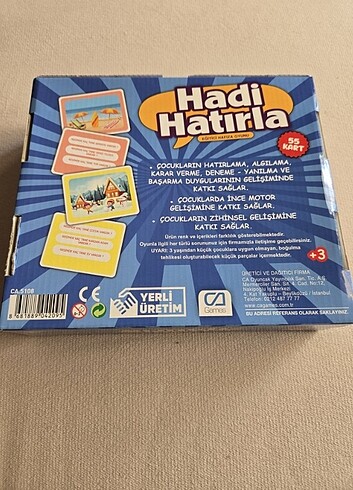 Hadi Hatırla Eğitici Hafıza Oyunu - Görsel 2