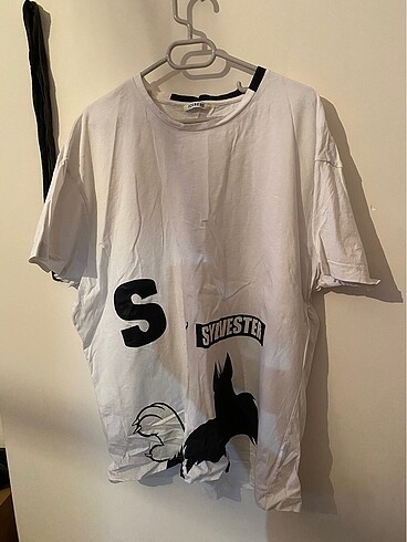 Sylvester Baskılı Beyaz Tişört UNISEX
