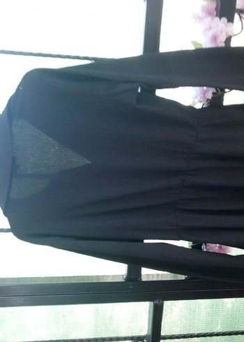 Siyah Midi Hamile Paltosu, Dökümlü, Gotik Tarz - Görsel 5