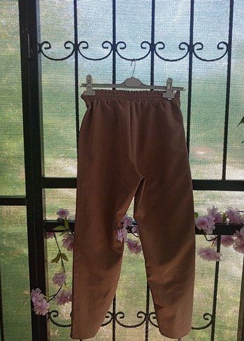 Kadın Kahverengi Midi Kumaş Pantolon - Görsel 5