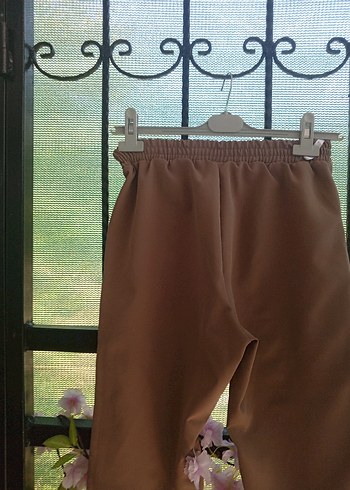 Kadın Kahverengi Midi Kumaş Pantolon - Görsel 3