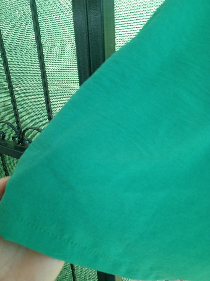 Kadın Yeşil Keten Mini Şort - Görsel 3