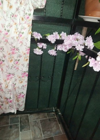 Çiçek Desenli Bohem Uzun Elbise - Görsel 3