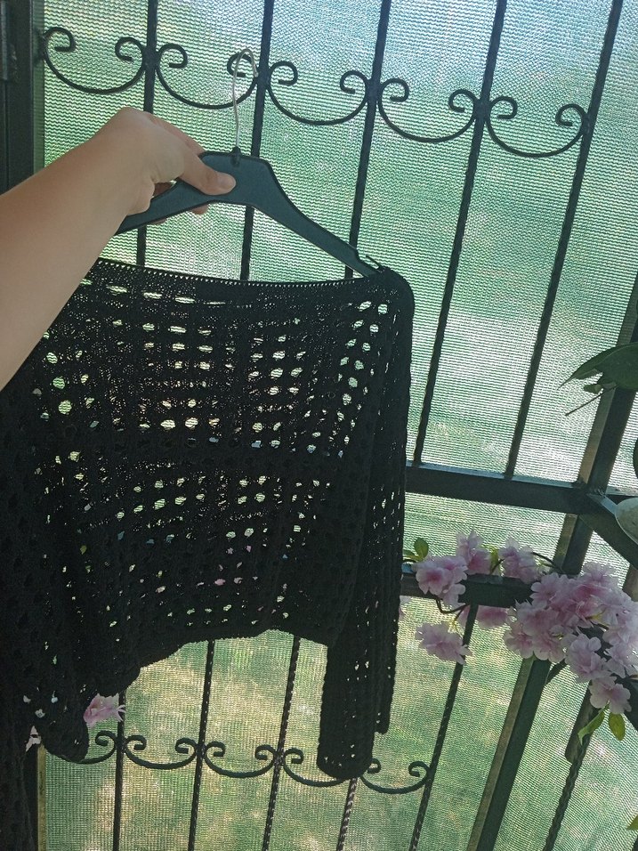 Siyah Örgü Boğazlı Kadın Kazak - Görsel 3