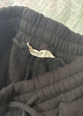 Siyah Kadın Rahat Kesim Eşofman Altı - Görsel 3