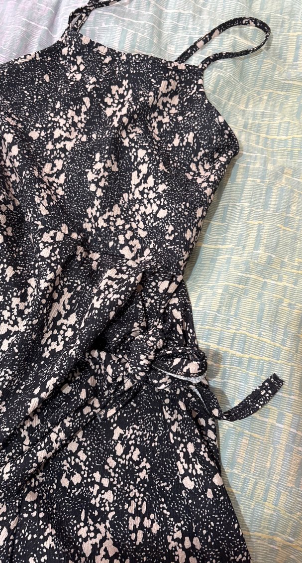 Siyah Bağcıklı Mini Dantel Detaylı Tulum - Görsel 3