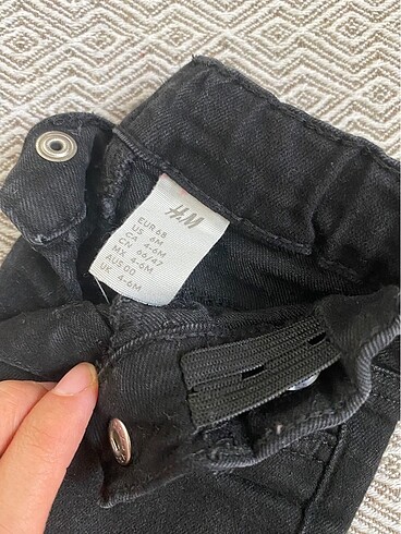 3-6 Ay Beden siyah Renk Jean pantolon