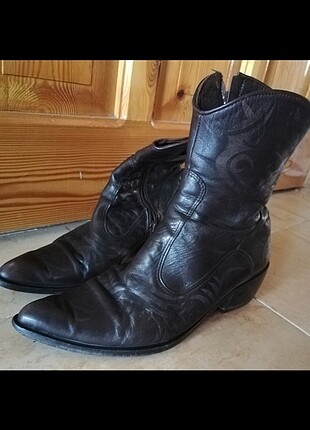 Kovboy ayakkabısı çizmesi vintage ayakkabı vintage çizme vintage