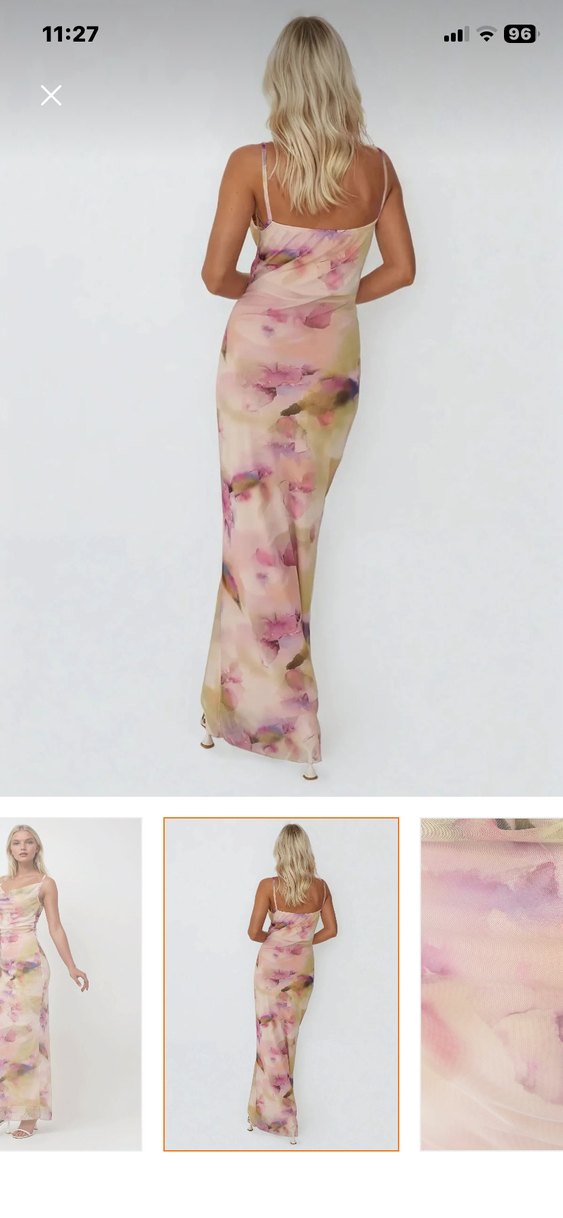 Pembe Drapeli Midi Straplez Elbise - Görsel 3