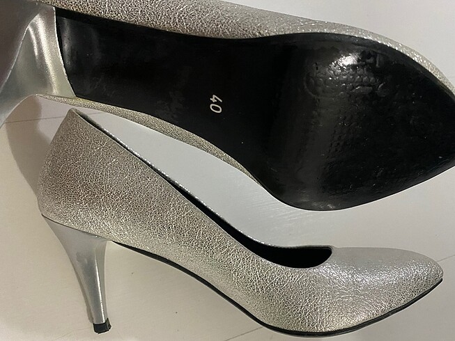 40 Beden Stiletto- gümüş