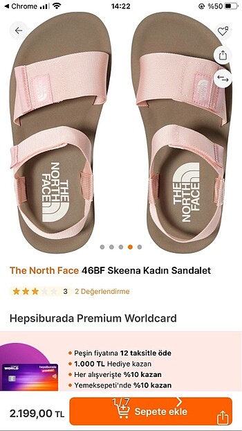 40 Beden pembe Renk The North Face sandalet