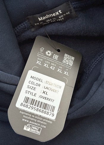 Lacivert erkek Madmext kalın Eşofman Takımı - Görsel 7