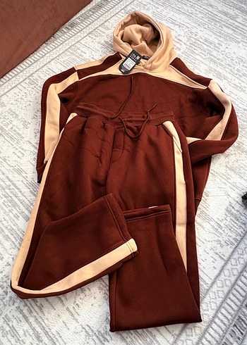 Acı Kahve Madmext erkek Sweatshirt ve Eşofman Takımı - Görsel 5