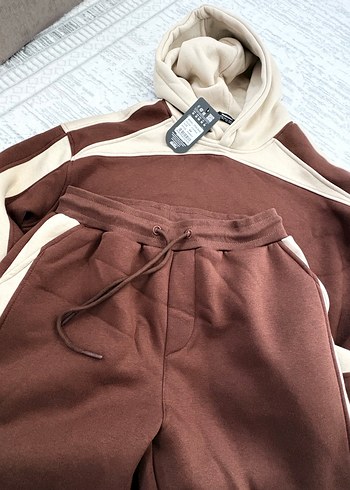 Acı Kahve Madmext erkek Sweatshirt ve Eşofman Takımı - Görsel 9