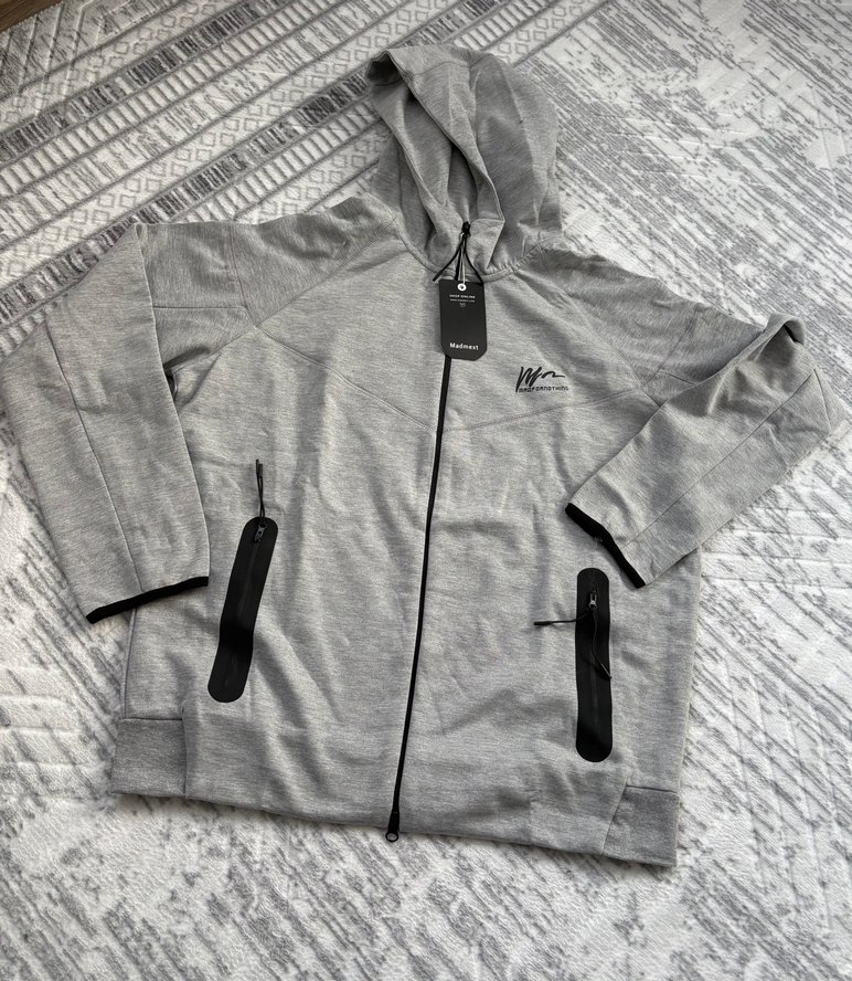 Madmext Gri Fermuarlı erkek Eşofman Takımı sıfır - Görsel 5