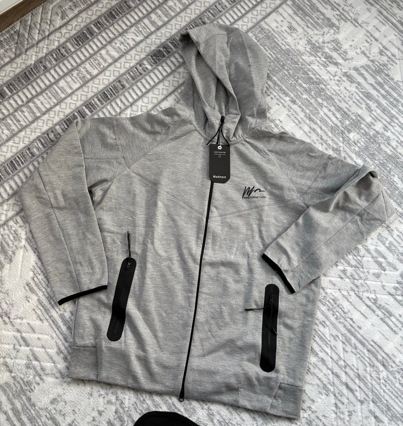 Madmext Gri Fermuarlı erkek Eşofman Takımı sıfır - Görsel 4