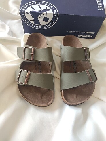 36 Beden haki Renk #Kadın #Birkenstock #Terlik