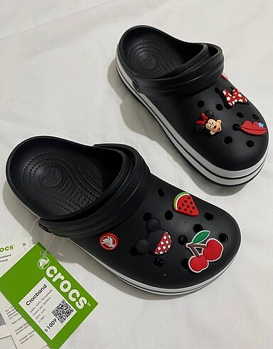 42 Beden siyah Renk Crocs Terlik