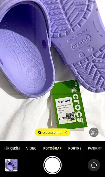 41 Beden mor Renk Crocs Terlik
