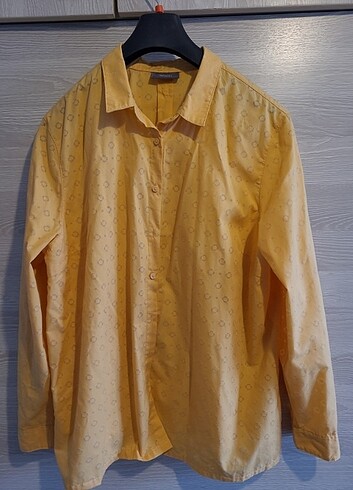 50 Beden sarı Renk C&a bayan gomlek #buyuk#beden#