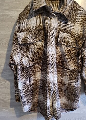 xl Beden camel Renk Koton marka#bayan#buyuk beden#oduncu gömlek