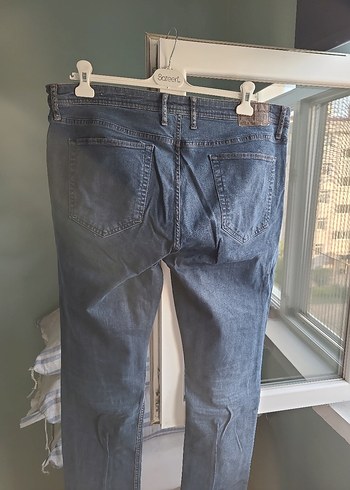 38 Beden gri Renk Gri Regular Fit Erkek Denim Pantolon