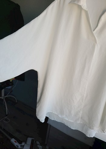 Beyaz beyaz gomlek - Görsel 2