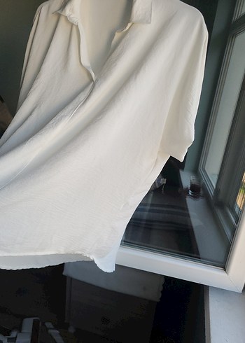 Beyaz beyaz gomlek - Görsel 4