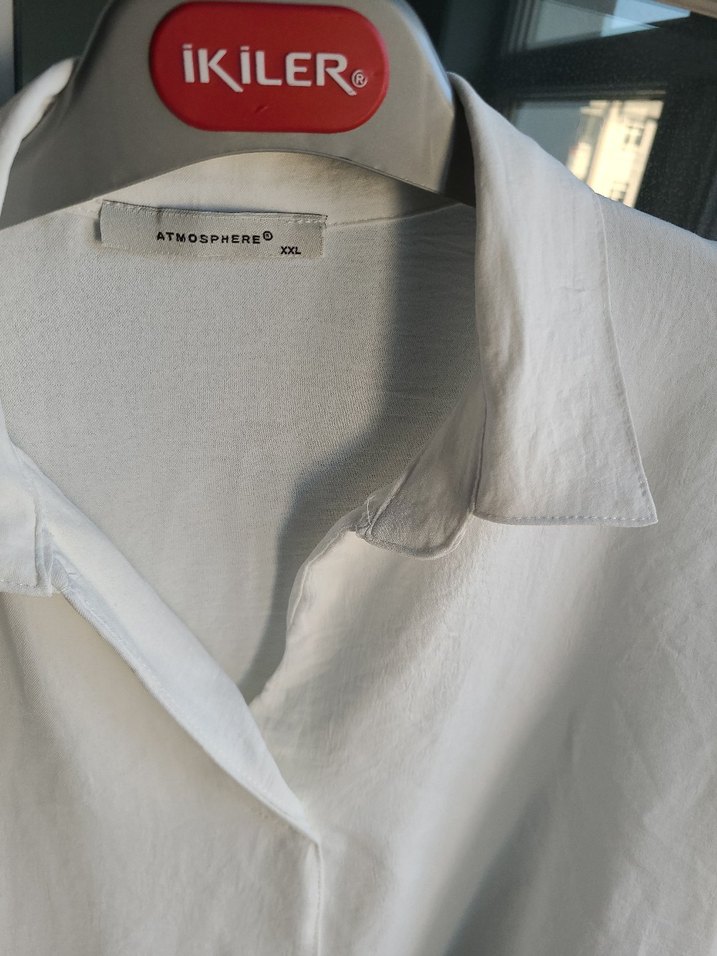 Beyaz beyaz gomlek - Görsel 5