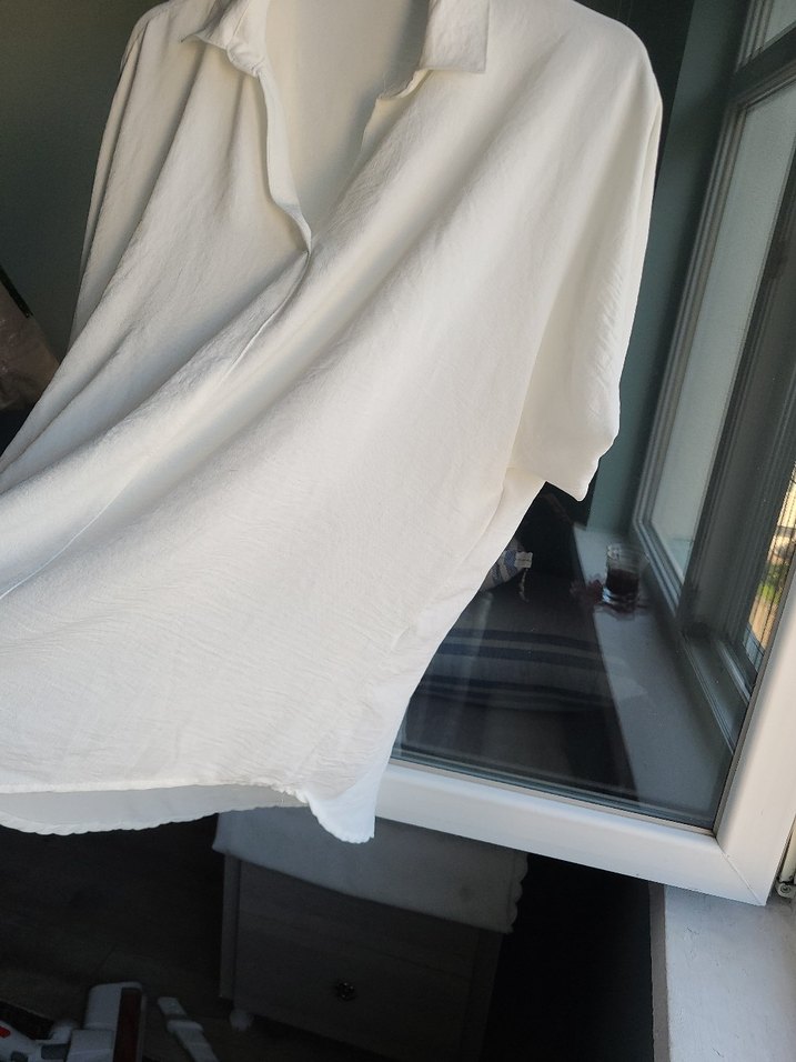 Beyaz beyaz gomlek - Görsel 4