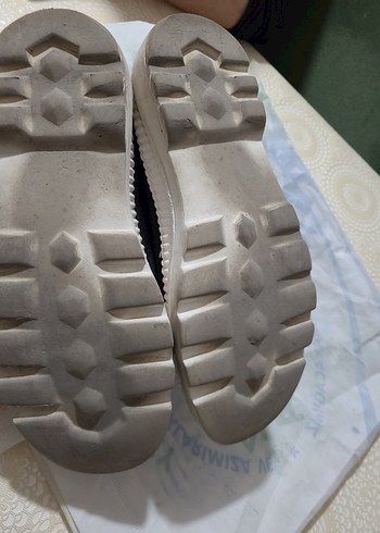 Siyah Gri Elastik Kadın Spor Ayakkabı - Görsel 5