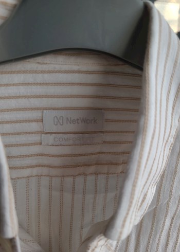 Bej Erkek Keten Uzun Kollu Gömlek - Görsel 2