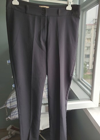 Gri Kadın Ofis Kumaş Pantolon rmg - Görsel 3