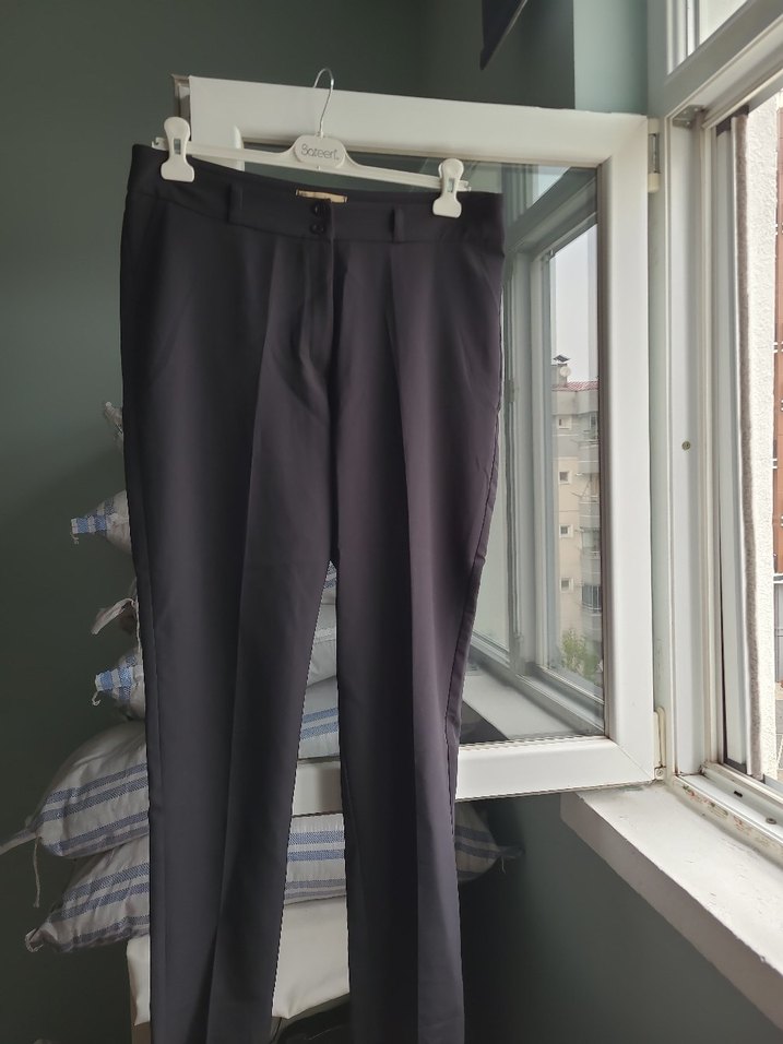 Gri Kadın Ofis Kumaş Pantolon rmg - Görsel 5