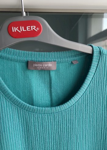 Turkuaz Erkek Keten Kısa Kollu Tişört - Görsel 6