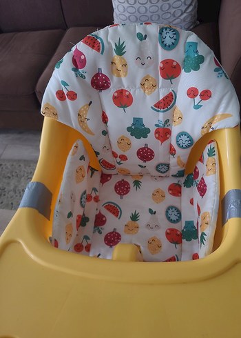 Sarı Pastel Renkli Bebek Mama Sandalyesi - Görsel 2