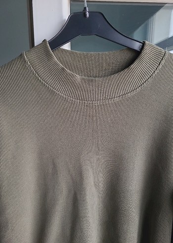 Bej Kadın Uzun Kollu Basic ribana sıvıt - Görsel 4