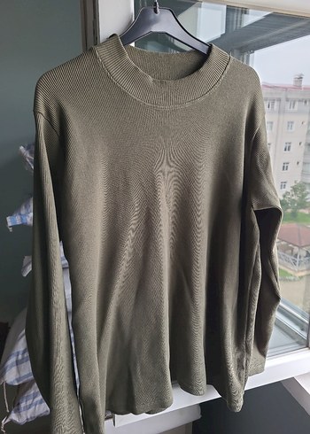 Bej Kadın Uzun Kollu Basic ribana sıvıt - Görsel 3