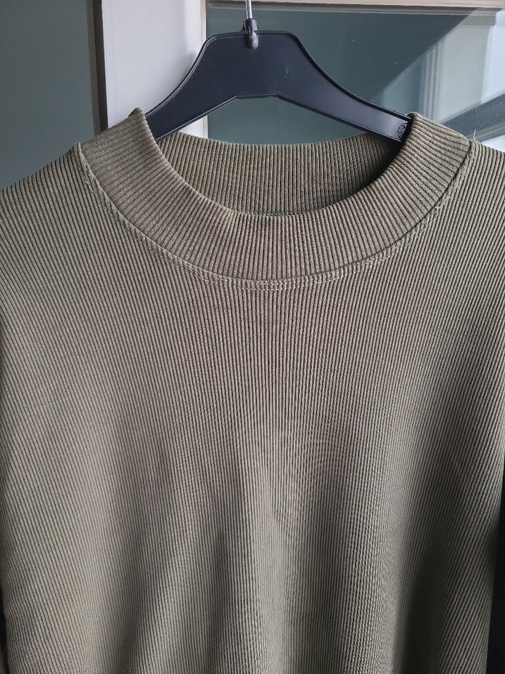 Bej Kadın Uzun Kollu Basic ribana sıvıt - Görsel 4