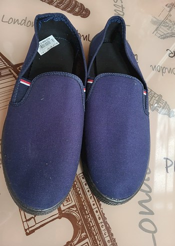 Erkek Lacivert Cırt Cırtlı Espadril 45 numara - Görsel 4